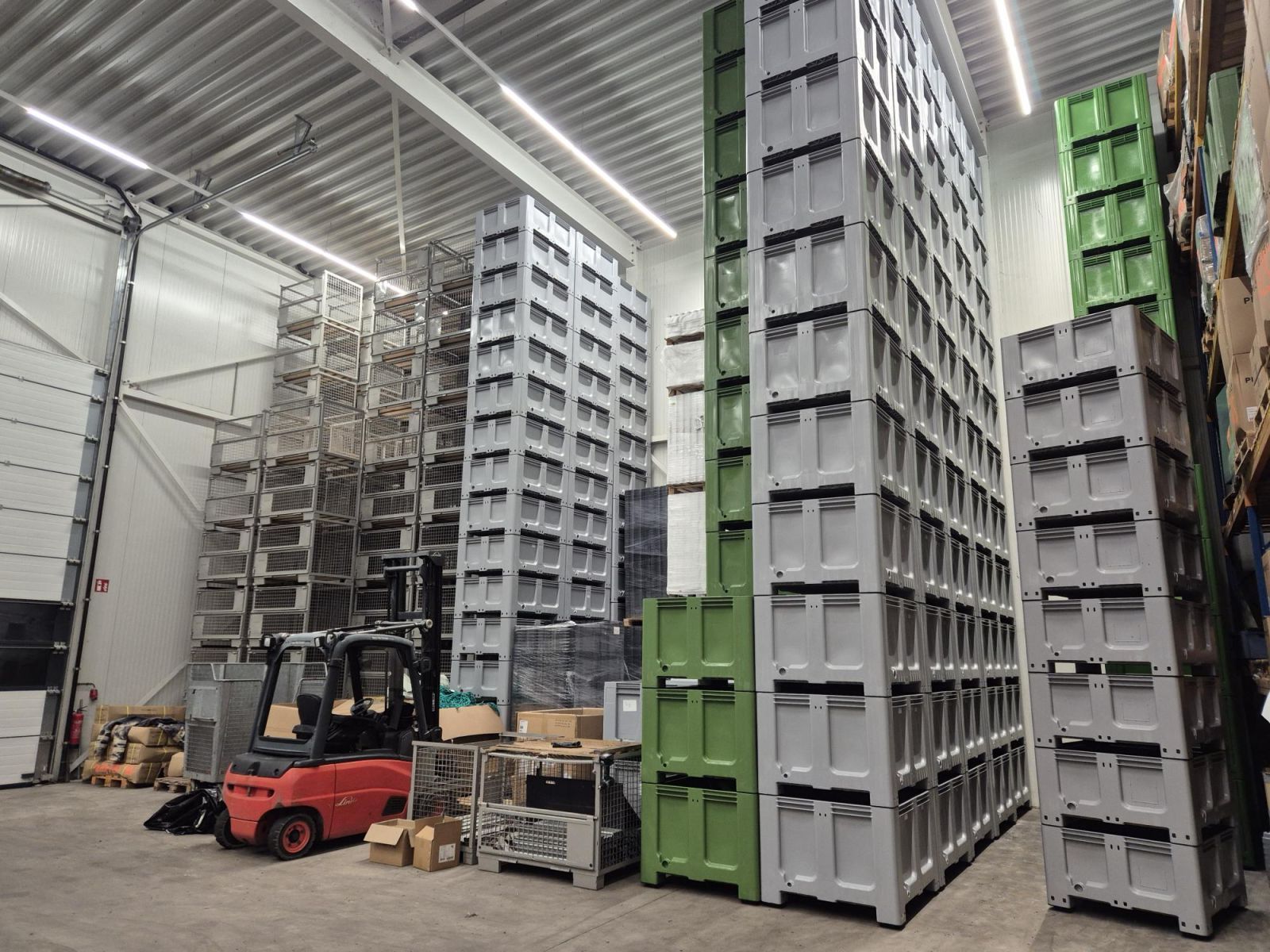 Kunststof palletbox | Groen - foto's 2